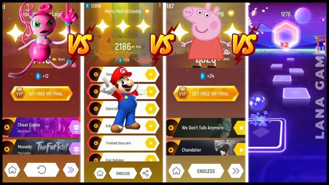 All: Huggy Wuggy - Crazy Frog - Among Us - Pikachu - Tiles Hop: EDM Rush смотреть онлайн