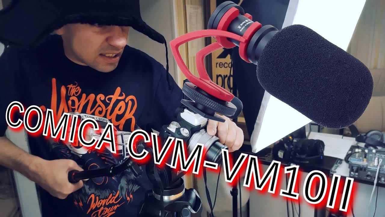 НАКАМЕРНЫЙ МИКРОФОН COMICA CVM-VM10II. Недорогой, внешний микрофон для камеры и телефона. смотреть онлайн