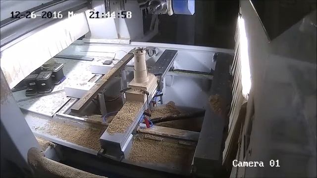 Фрезерование модели башни на пятиосевом обрабатывающем центре Masterwood Project 355 смотреть онлайн
