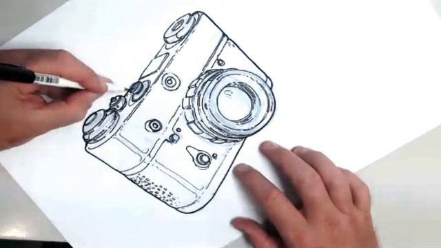 Retro Camera Concept Sketch смотреть онлайн