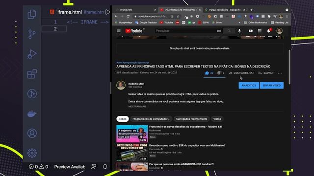 COMO COLOCAR O YOUTUBE, GOOGLE MAPS OU OUTRO SITE NO SEU SITE | DOMINE A TAG IFRAME NO HTML смотреть онлайн