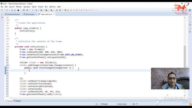 #11 JSlider & JSeperator using Swing | Component of Swing | Java GUI | Hindi смотреть онлайн