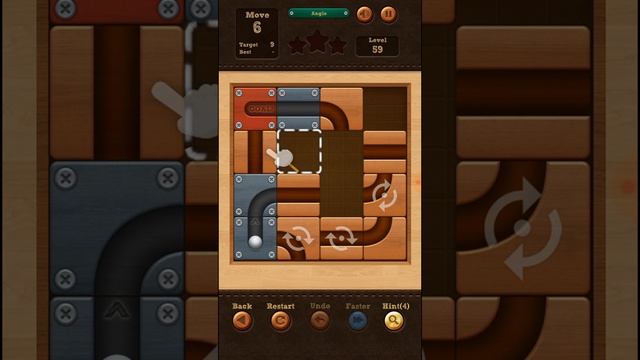 Angle Level 59 Walkthrough 3 Stars Roll The Ball смотреть онлайн