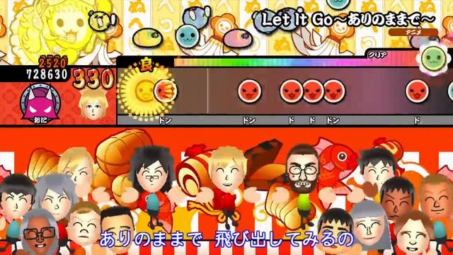 (Wii U) Disney's "Frozen" song medley [Taiko no Tatsujin: Tokumori!] смотреть онлайн