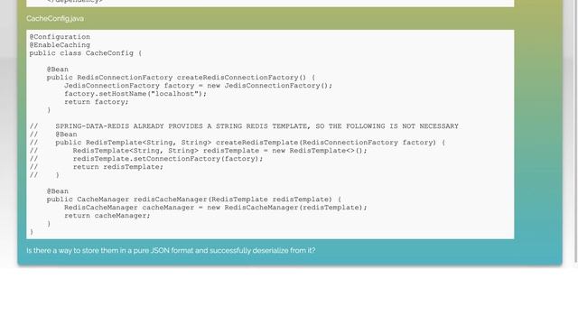 storing raw json in redis by using spring-data-redis смотреть онлайн