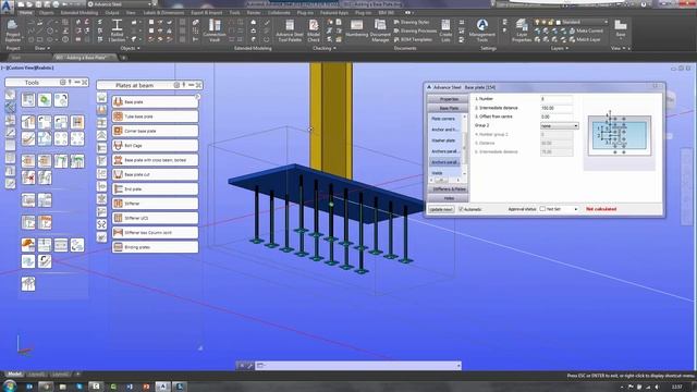 Advance Steel 2019 Tutorial Series - Adding Base Plates смотреть онлайн