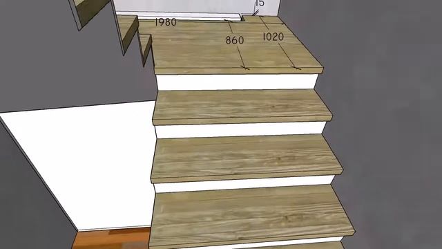 Эскиз лестницы под зашивку. смотреть онлайн