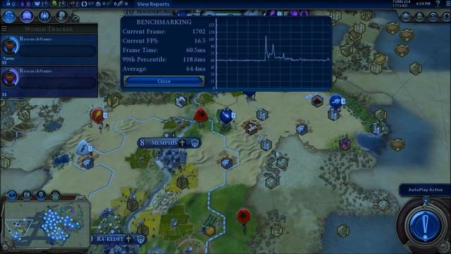 Civilization 6 Benchmark | Intel HD 5500 + Intel Core I7-5500U смотреть онлайн
