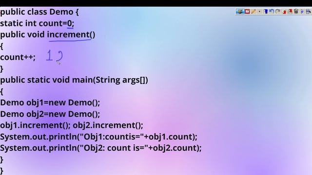 Java | Variables | Static variables |Syntax of Static Variable |Example of Static Variable смотреть онлайн