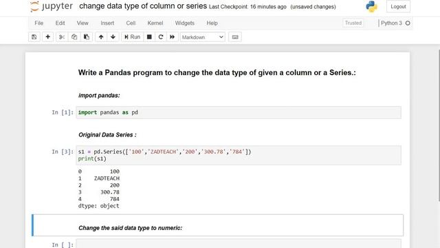 How To Change Datatype Of any column or Series In Pandas | Pandas Exercises смотреть онлайн