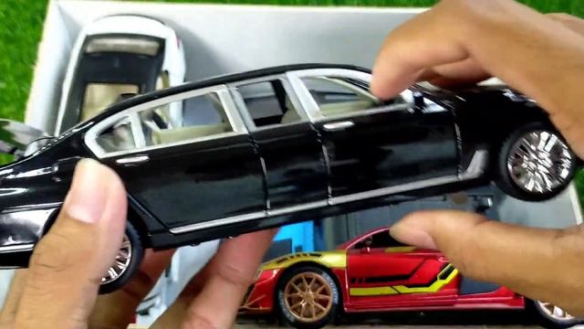 Box Full Of Model Cars Ferrari Car, Lamborghini Car, Jeep Car, BMW Car, Tesla Car, Bugatti Car,Audi