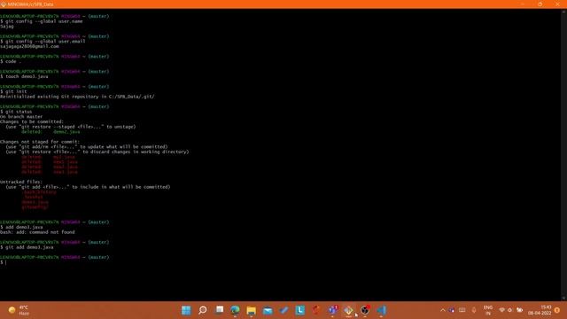 Demonstration Video for Basic GIT Commands смотреть онлайн