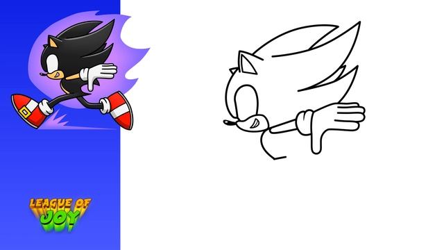 How to DRAW DARK SONIC running смотреть онлайн