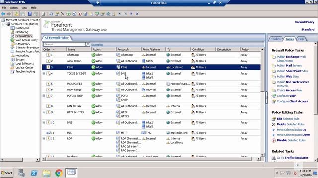 TMG Server 2010 Configuration Overview Part 1 смотреть онлайн