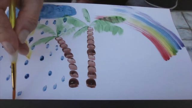 Как нарисовать радугу с малышами 2-3 лет смотреть онлайн