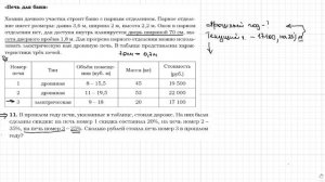 ОГЭ по математике. Печь для бани. Задание 4