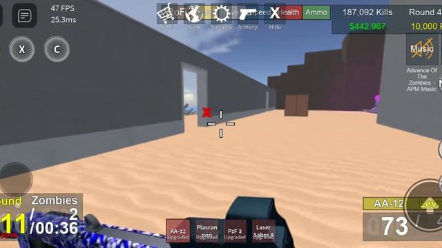 Apocalypse mode solo Mobile Part 2 - Roblox Zombie Uprising смотреть онлайн