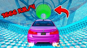 СПУСК БЕЗ ТОРМОЗОВ на ЧИТЕРСКОЙ ТАЧКЕ по МЕГА ТРАМПЛИНУ В ГТА 5 МОДЫ! ОБЗОР МОДА в GTA 5 ВИДЕО MODS