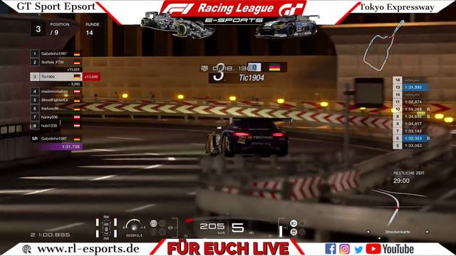 Gran Turismo Sport Tokyo Expressway Gran Prix Liga 2 Race #10 Finale смотреть онлайн