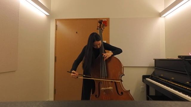 Bach Cello Suite No.4 Courante on Double Bass смотреть онлайн