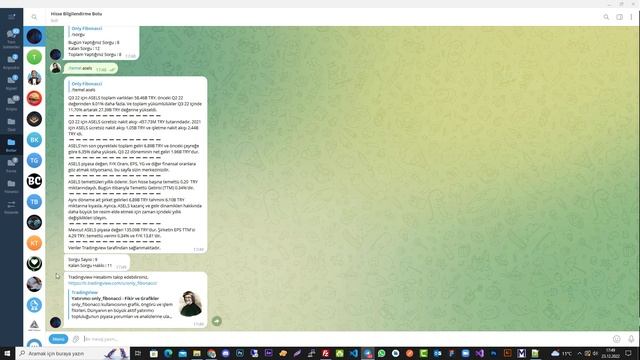 HİSSE BİLGİLENDİRME BOTU - Telegram смотреть онлайн