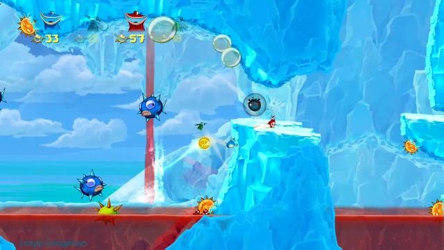 Rayman Origins - Longplay 4 Player Co-op Gameplay (No Commentary)