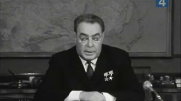 Новогоднее поздравление Брежнева