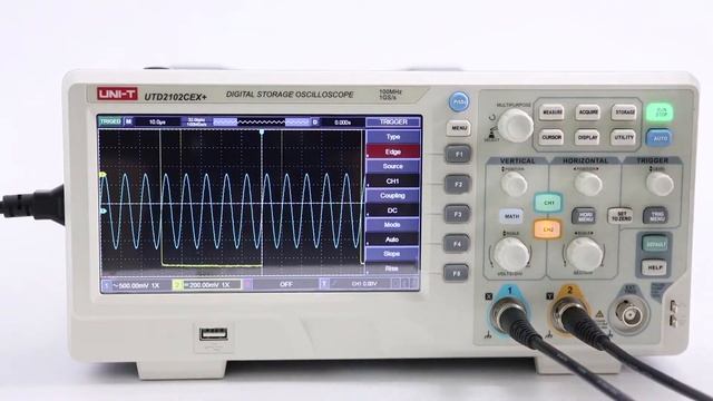 UNI-T UTD2102CEX+ Digital Storage Oscilloscope смотреть онлайн