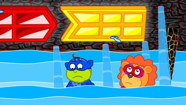 Lion Family | Journey to the Center of the Earth №78. Rainbow Meals | Cartoon for Kids смотреть онлайн
