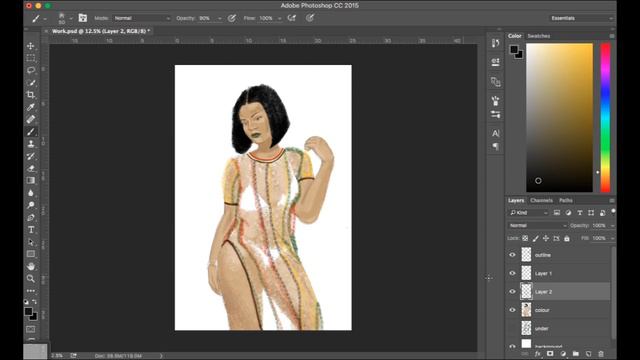 Drawing Rihanna "Work" смотреть онлайн