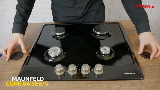 Варочная панель Maunfeld CGHE 64 3 EB G смотреть онлайн