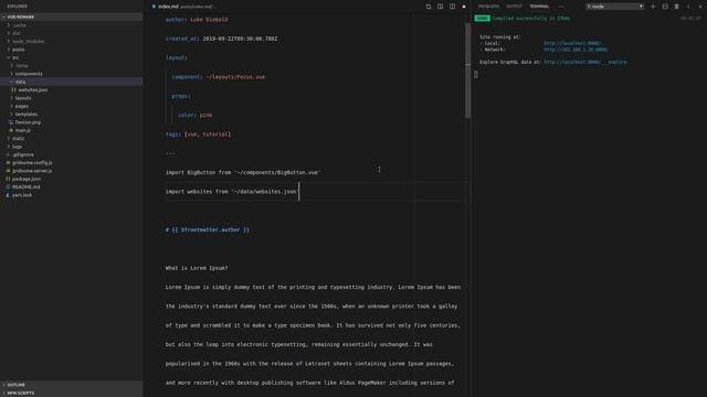 Gridsome Vue-Remark (5/6) - Markdown on STEROIDS смотреть онлайн