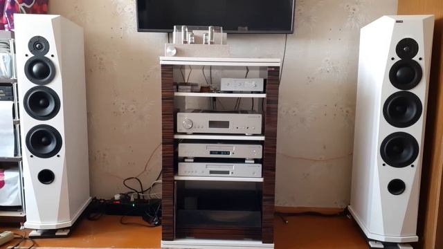 Самодельная система. Ламповый SE. Акустика трехполосная. смотреть онлайн