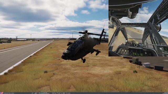 DCS AH-64 новая модель системы управления и динамики полёта.