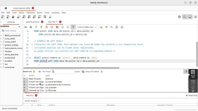 Ejemplo SQL, composiciones internas vs externas. INNER JOIN, LEFT JOIN, RIGHT JOIN смотреть онлайн