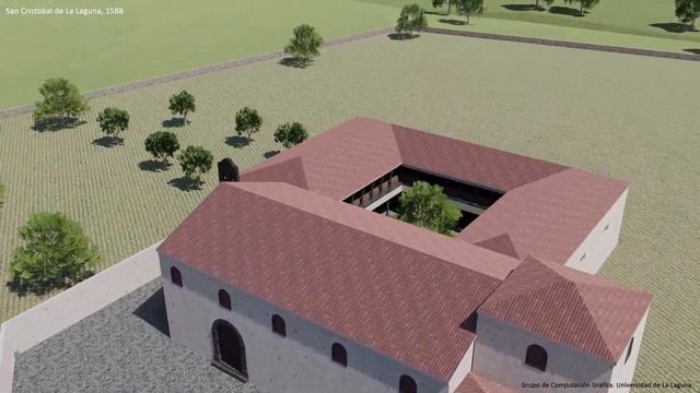 Reconstrucción 3D de San Cristóbal de La Laguna en 1588. смотреть онлайн