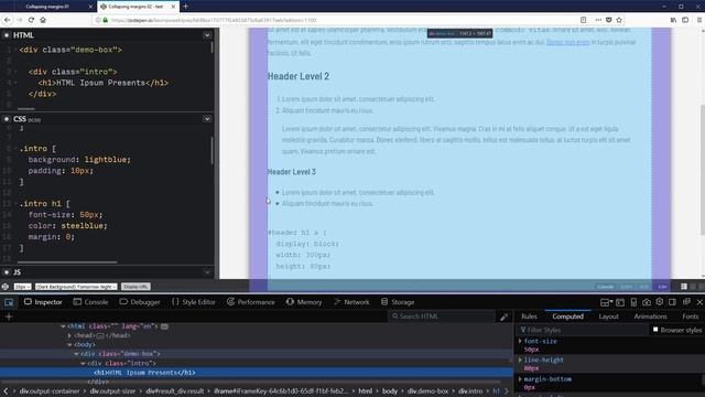Margin and Padding Deep Dive: Collapsing margins, resets, and CSS box-sizing смотреть онлайн