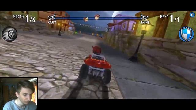 ВОСХОДЯЩАЯ ЗВЕЗДА ➤ Beach Buggy Racing #1 смотреть онлайн