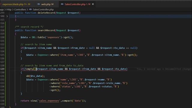 Laravel 9 Search name and date in Expenses Sale | HR System смотреть онлайн