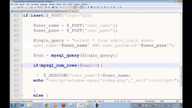 Admin Panel and Complete Website Php mysql Hindi Part 25 смотреть онлайн
