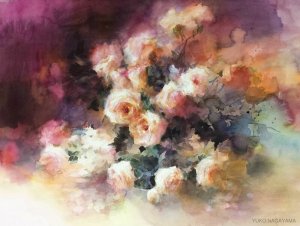 Японская акварелистка Юко Нагаяма (Yuka Nagayama). «Грязная» палитра