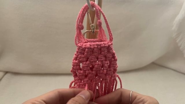 DIY Macrame Mini Pouch | Purse | Backpack | Keychain ~ Macrame Tutorial смотреть онлайн