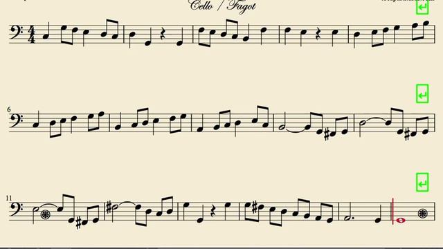 El Invierno Las 4 Estaciones Partitura de Chelo y Fagot смотреть онлайн