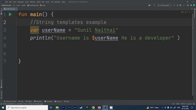 String templates , Comments in Kotlin. Ch4: Kotlin Tutorial for Beginners in Hindi. смотреть онлайн