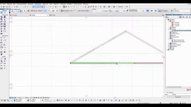 Архикад. Развертка кровли. смотреть онлайн