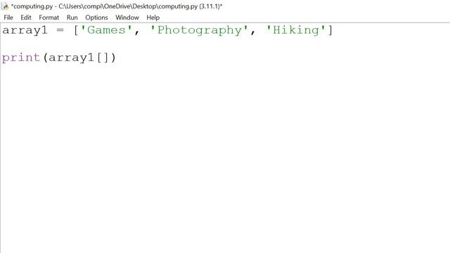 Python | Access Array смотреть онлайн