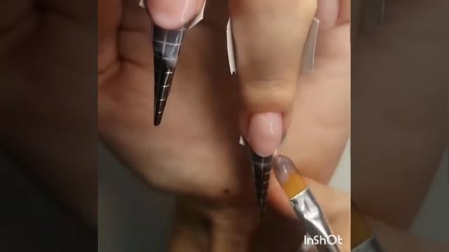 Наращивание френч самой себе.. смотреть онлайн