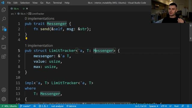 26. Smart Pointers in Rust - Interior Mutability смотреть онлайн