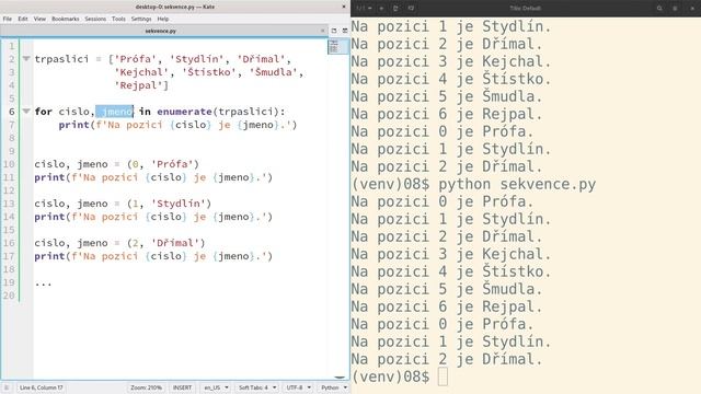 Iterátory n-tic – enum & zip смотреть онлайн