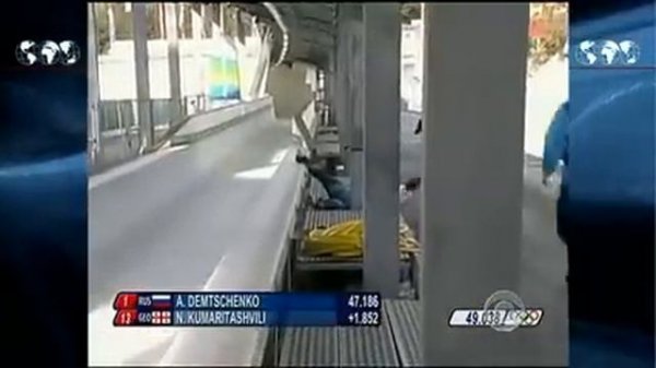 Luger Nodar Kumaritashvili crashes at Winter Olympics